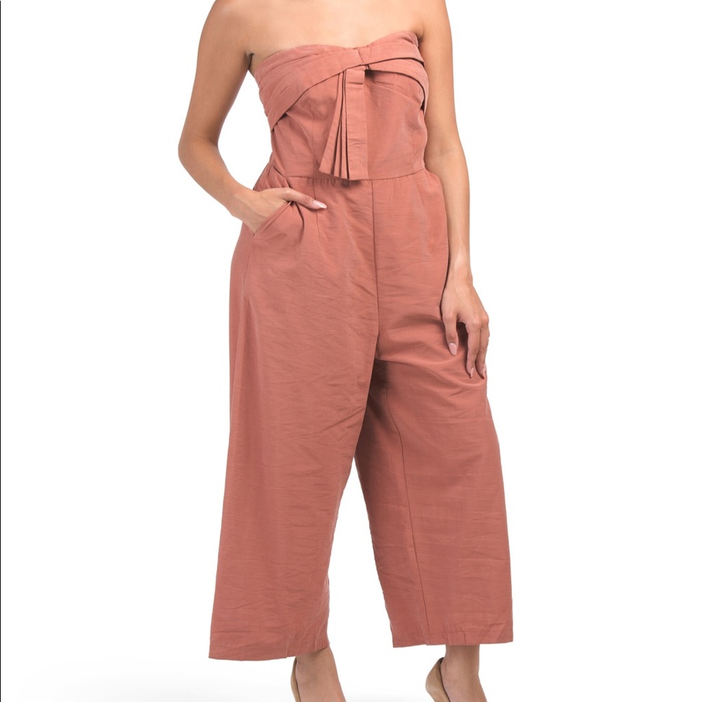 GREYLIN Grace Bow Tie Culotte Jumpsuit M